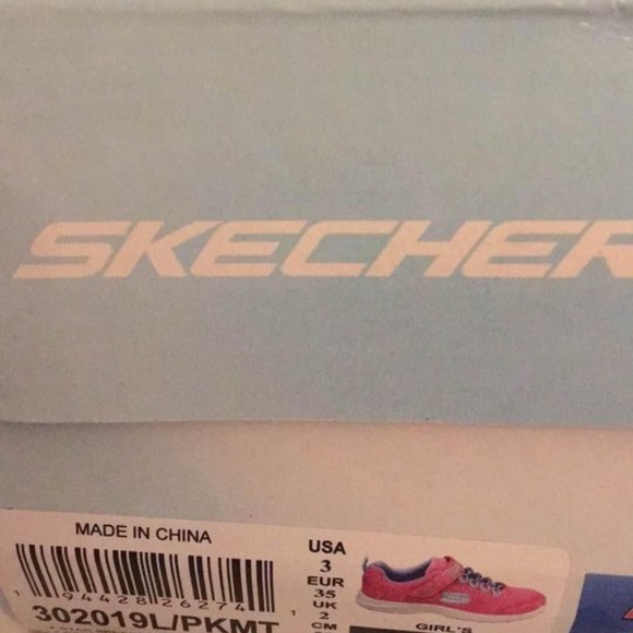 BRAND NEW girl skechers star speeder jewel kicks Velcro shoes size 3Y - Picture 8 of 8